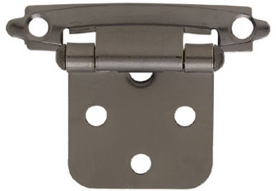 Black Nickel Overlay Hinges, 2-Pk.