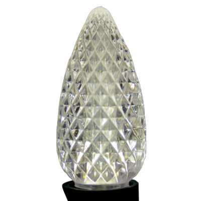 LED Bulbs, C9, White Faceted, 25-Pk.