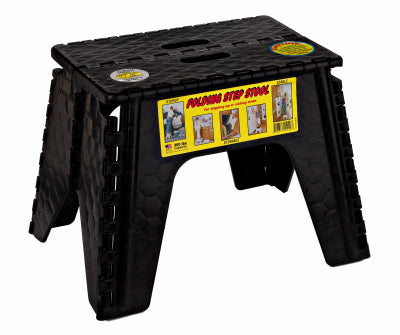 EZ Fold Stepstool, Black, 12-In.