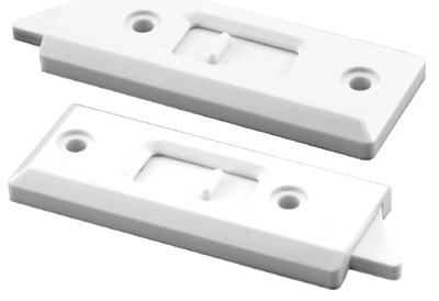 Pair White Vinyl Window Tilt Latch