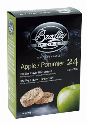 Bisquettes For Use In Bradley Smokers, Apple Wood, 24-Pk.