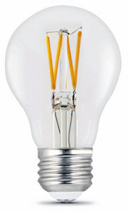 LED Light Bulbs, A19, Filament, Clear, Soft White, 810 Lumens, 9-Watts, 2-Pk.