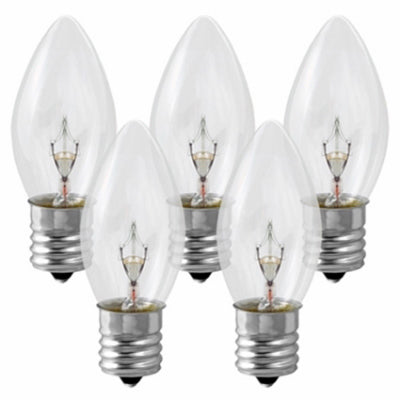 Christmas Bulbs, C9 Clear, 25-Pk.