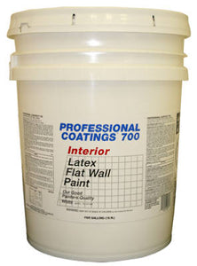 Good Interior Paint, Flat, Latex, White, 5-Gallons