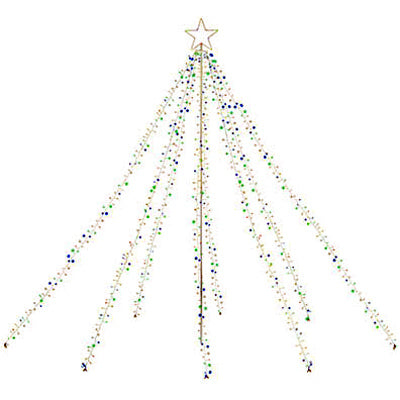 LED Twinkling Tree, Multi-Color, Micro-Cluster, 7-Ft.