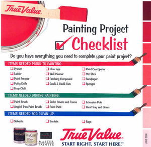 Painting Checklist Pad
