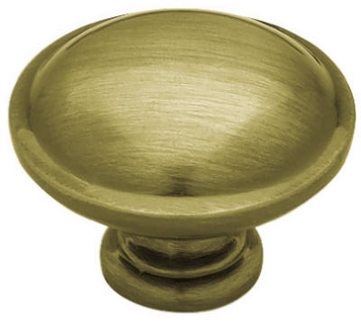 1.25-In. Antique Brass Round Cabinet Knob