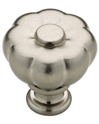 Cabinet Knob, Abella Fluted, Nickel, 1.25-In.