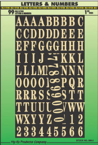 Address Number & Letter Set, Gold Polyester, Adhesive, 1-In.