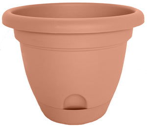 Lucca Self-Watering Planter, Plastic, Terra Cotta, 16-In.