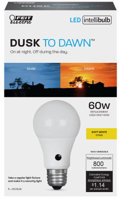 Intellibulb LED Light Bulb, Dusk to Dawn, 9.5-Watts