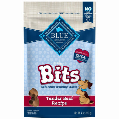 Blue Bits Dog Treats, Beef, 4-oz.