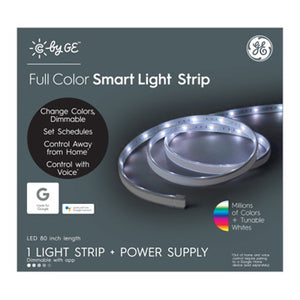 Smart Light Strip With Power Supply, Gray, 80-In.