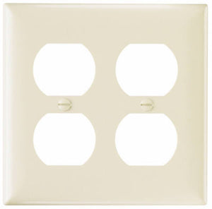 Wall Plate, Light Almond, Duplex Urea