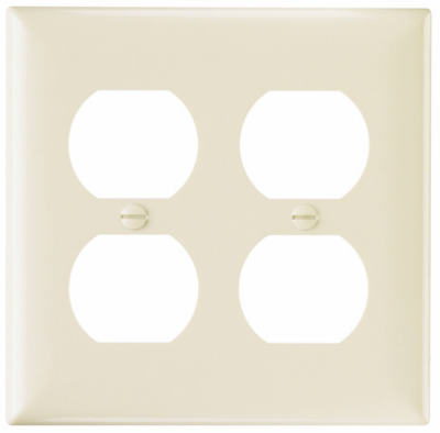 Wall Plate, Light Almond, Duplex Urea