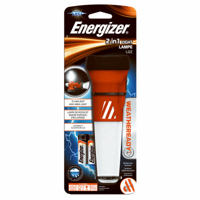 WeatherReady 2-In-1 LED Emergency Flashlight, Includes 2 AA Batteries
