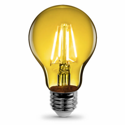 LED Light Bulb, Yellow Filament, 3.6-Watt