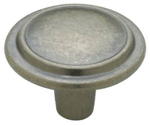 Antique Iron Top Ring Cabinet Knobs, 2-Pk.