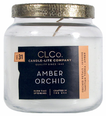Scented Candle, Amber Orchid, 14-oz.