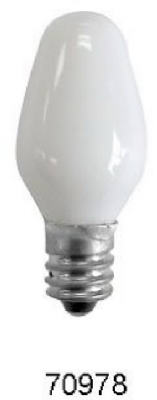 Incandescent Night Light Bulb, White, 4-Watts, 4-Pk.