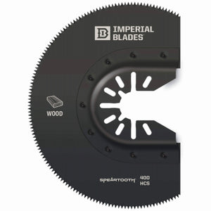 One Fit Speartooth Fast Cut Wood Segment Blade, For Oscillating Tool, High Carbon Steel, 3-1/2-In.