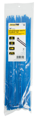 Standard Duty Cable Tie, Blue, 14-In., 100-Pk.