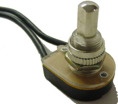 Push Button Switch, Nickel Plated