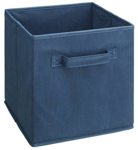 Navy Blue Woven Fabric Drawer