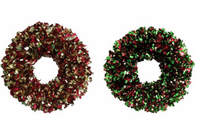 Christmas Wreath, Sparkle Elegance, Assorted Colors, 15-In.