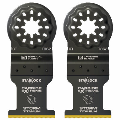 Starlock Carbide Extreme Storm Titanium Metal Blade, For Oscillating Tool, 1-3/8-In.
