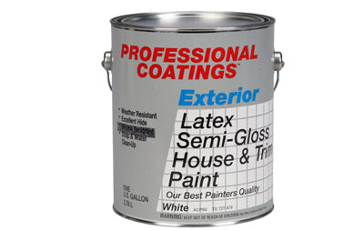 Exterior Latex Paint, White Semi-Gloss, 1-Gal.