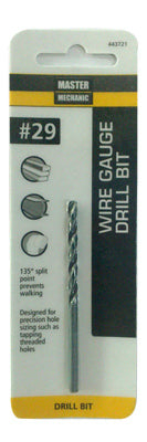 #29 2-7/8-In. Wire Gauge Drill Bit, Black Oxide