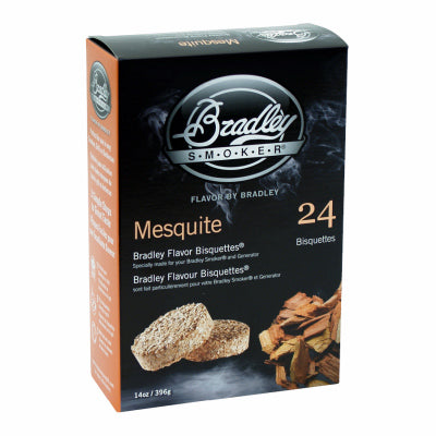 Bisquettes For Use In Bradley Smokers, Mesquite Wood, 24-Pk.