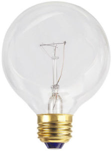 Vanity Globe Light Bulb, Clear, 40-Watts