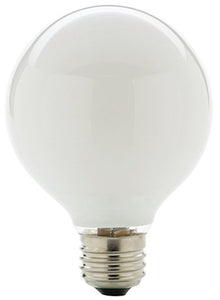 Halogen Bulb, G25, White, 43-Watts