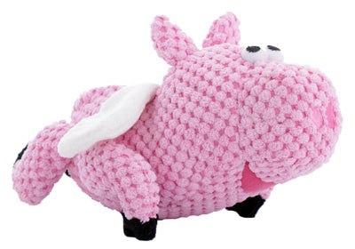 SM PNK Fly Pig Dog Toy