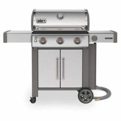 Genesis II S-315 Natural Gas Grill, 3 Burners, 39,000 BTUs, Stainless Steel