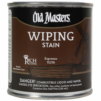 Wiping Stain, Oil-Based, Espresso, 1/2-Pt.