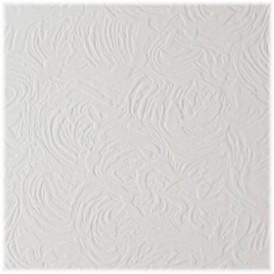 Wood Fiber Ceiling Tile, Embossed Swirl Pattern, 12 x 12 x 1/2-In.