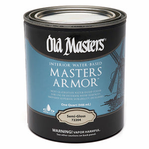 Mastes Armor, Water-Based, Semi-Gloss, Clear, 1-Qt.