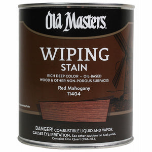 Wiping Stain, Oil-Based, Red Mahogany, 1-Qt.