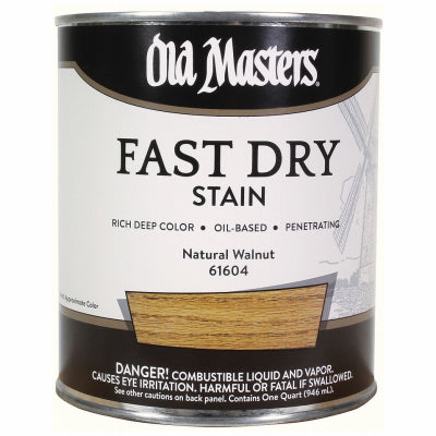 Fast Dry Stain, Oil-Based, Natural Walnut, 1-Qt.