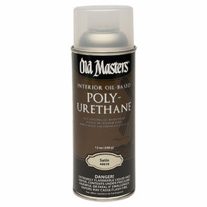 Polyurethane, Oil-Based, Satin, Clear, 12.8-oz. Spray