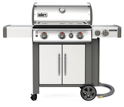 Genesis II S-335 3-Burner Natural Gas Grill, 39,000-BTUs + Side & Sear Burners, Stainless Steel