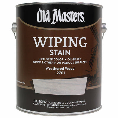 Wiping Stain, Oil-Based, Weathered Wood, 1-Gallon