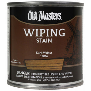 Wiping Stain, Oil-Based, Dark Walnut, 1/2-Pt.