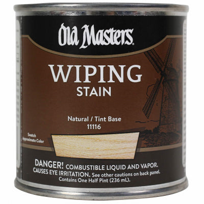 Wiping Stain, Oil-Based, Natural, 1/2-Pt.