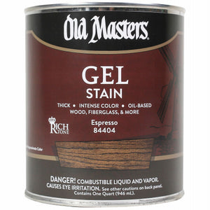 Gel Stain, Oil-Based, Espresso, 1-Qt.