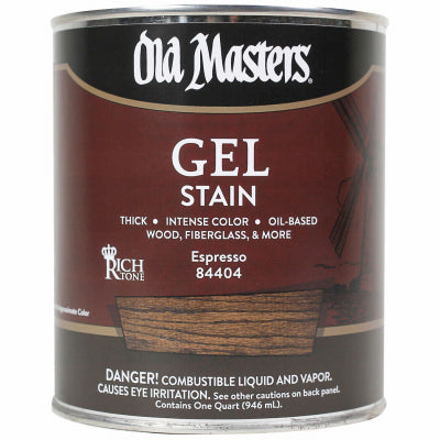 Gel Stain, Oil-Based, Espresso, 1-Qt.