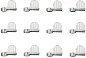 Screen Clips, Mill Finish Diecast, 1/16-In.,  4-Pk.